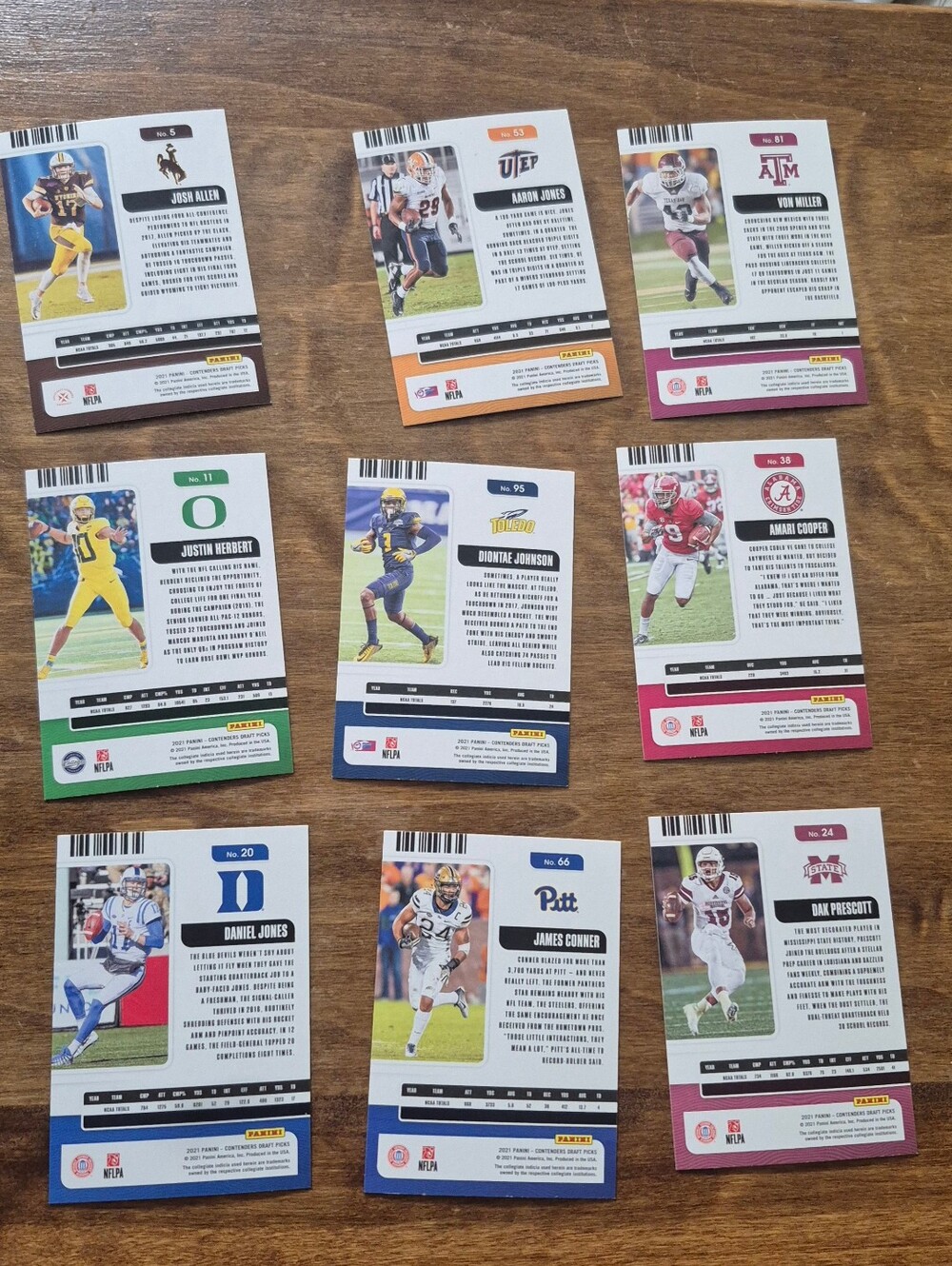 Football Trading Card Set - Multi-Color - Picture 2 of 2